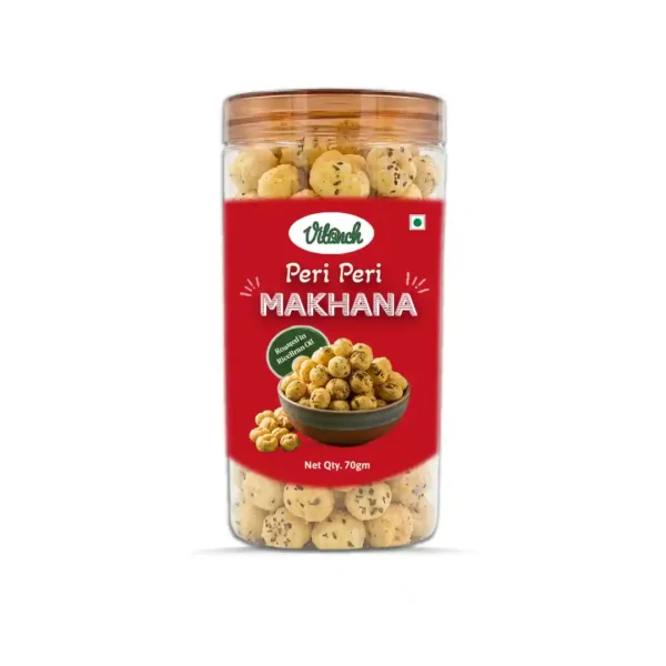 peri peri flavoured roasted makhana vitunch foods