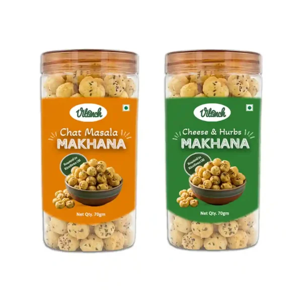 chatpata masala & cheese herbs makhana combo chatpata masala & cheese herbs makhana combo